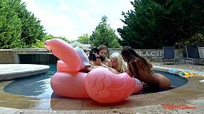 Bikini Harem Orgy Creampie With Asian Russian Blondes Wet Group Sex