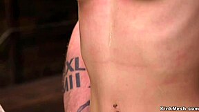 Petite brunette hogtied choked deepthroat extreme bondage toys