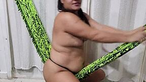 check out this hairy latina amateur's big ass fetish orgasm on the net