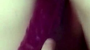 my pussy throbs watching girl plunge dildo deep inside