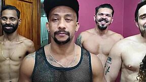 friends' bisexual orgy explodes with lesbian dp creampies and ass-to-mouth fun