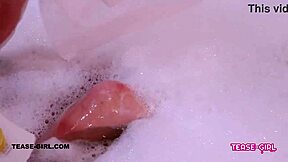 super cute teen 18+ daddy moans in sexy bath cum swallow interview pov