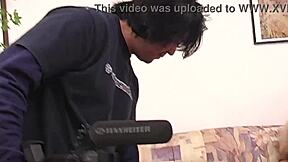 Fucking Brunette Slut Bent Over in Fishnets Gets Deepthroated and Doggystyled by Milf Mother-in-Law