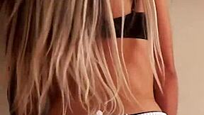 French Maid Candie Cross Gags on Deep Face Fuck