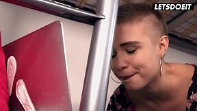 Big Tits Gabi Gold Moans for Hard BBC Spooning in Hostel Dorm