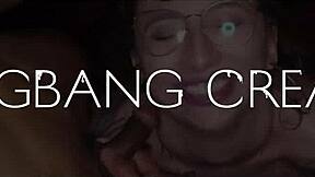 Lilith Graces' Huge Tits Jizzed in Sloppy 5-Man Blowbang Gangbang