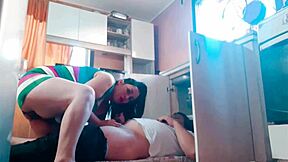 while boyfriend's away cheating bbw housewife seduces plumber and takes his creampie deep in pussy