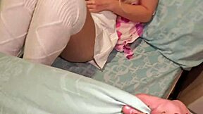 Step-Daughter Begs Daddy To Fuck Her Tight Pussy Before Bed!