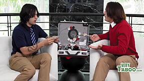 Naughty Family Watches Daddy's Taboo 3some Inception!