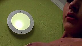 Hot tranny Mariana Lins rides thick rubber cock hard!