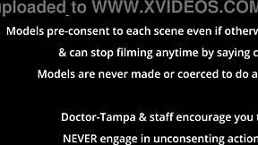 Freshman Sheila Daniels endures boyfriend's mandatory hitachi vibrator orgasm backstage