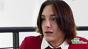 Naughty Family Watches Daddy's Taboo 3some Inception!