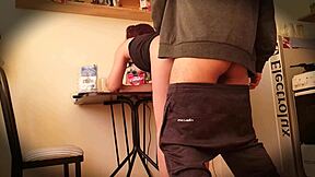 hidden cam spies hermanastra miranda's upskirt pussy in miniskirt doggystyle