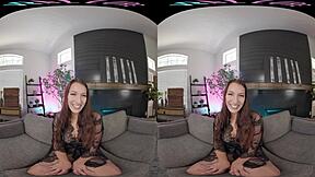 Watch me get a little closer in VRAllure stockings tease