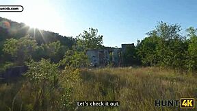 I picked up this sexy russian teen slut outdoors and she cheated on her boyfriend with my cock in public