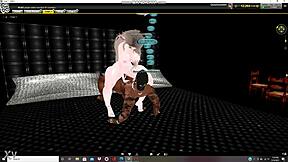 Woman flaunts her big tits huge ass alongside massive cock display