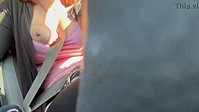 artemisia love's big tits bounce wildly on car ride, dare you look?