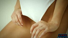 that perfect czech brunette babe spreads wide masturbating secretly for her voyeur watcher