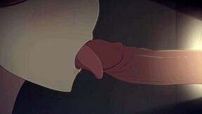 Christmas slut deepthroats huge cock swallows cumshot