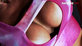 personal trainer pounds hot latina gym student's tight pussy