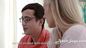 Teacher's boobs beat piano blues away!