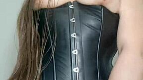 Bar Owner Milf Penetrates Huge Puffy Pussy Lips For Stranger Cock Client