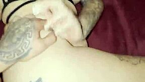 Mexican amateur gets creampie in shaved vagina