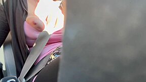 artemisia love's big tits bounce wildly on car ride, dare you look?