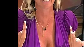 Manuela flashes huge italian tits boobs