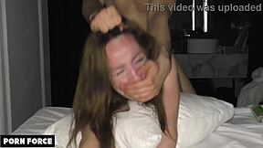 Petite asian teen slammed rough doggystyle, moans through monster cock orgasms