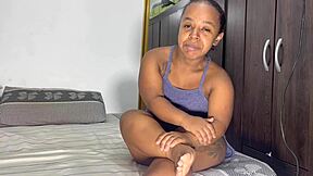 skinny petite latina's tight aninha assfucked by big cock outdoor she sucks deep begs no full pussy stretch