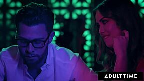 Loser Husband Catches Angela White's Bent Over Interracial Orgy Pounding