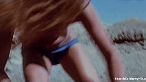 American hippie Lily Avidan and Tzila Karney bare big tits in 1972 Israel blue film