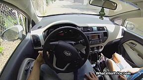 Ever wonder how a short-haired blonde cutie ends up bent over for a stranger's doggystyle pounding outdoors after a cash pickup on the street?