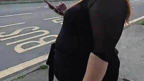 Wife Lights Cigarette and Inhales Deeply