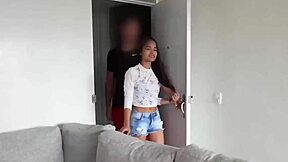 oh man my petite latina teen ass gets stretched so rough in first anal hookup deepthroat cowgirl