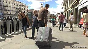 Watching Spanish babe paraded on public streets