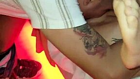 Watch Me Make My Tattooed Latina Wife Squirt Hard From Intense Tease