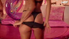 two brazilian curvy teens masturbate wet pussies wildly licking and toying in slutty bisexual frenzy