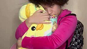 Hot schoolgirl teases older daddy's cock until he explodes in tight pussy bliss