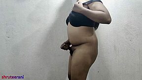 indian shemale slays denim bikini crossdressing look!! 🔥
