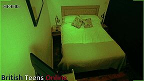 Peeking at couple's intense airbnb fuck session nearby