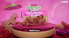 two brazilian curvy teens masturbate wet pussies wildly licking and toying in slutty bisexual frenzy