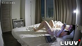 luuv films lonely homemade bedroom flash for fans in private voyeur tease