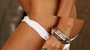 leather-clad big tits milf models pose naked pussy in steamy playboy lingerie