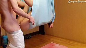 Yoga Instructor Fucked Bent Over in Hammock by Big Cock