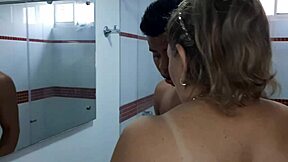 My horny stepmom sneaks in for a sloppy tasty blowjob on me