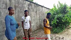 Descriptive neighbor fucking on rainy day outside