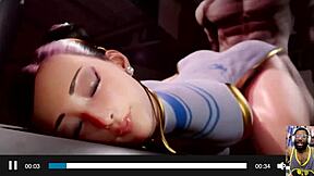 Cheerleader Skye gets tight shaved pussy fucked doggystyle cum covered on fat ass