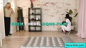 sexy brunette teen charlie valentine gives fully naked nuru massage to evan stone